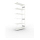Set S3 CLIP 230 Anbauregal 2500x1000x400 mm in RAL 7035 mit 6 Böden + Fachboden MS 230 CLIP 1000x400 mm grau + S3 CLIP 230 Grundregal 2500x1000x400 mm in RAL 7035 mit 6 Böden