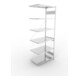META S3 CLIP230 Anbauregal 2500x1000x600 mm in verzinkt mit 6 Böden, 230 kg Traglast je Boden