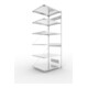 META S3 CLIP230 Anbauregal 2500x1000x800 mm in verzinkt mit 6 Böden, 230 kg Traglast je Boden