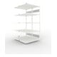 Set S3 CLIP 230 DGR 2000 x 1000 x 600 RAL 7035 + S3 CLIP 230 Doppel-Anbauregal