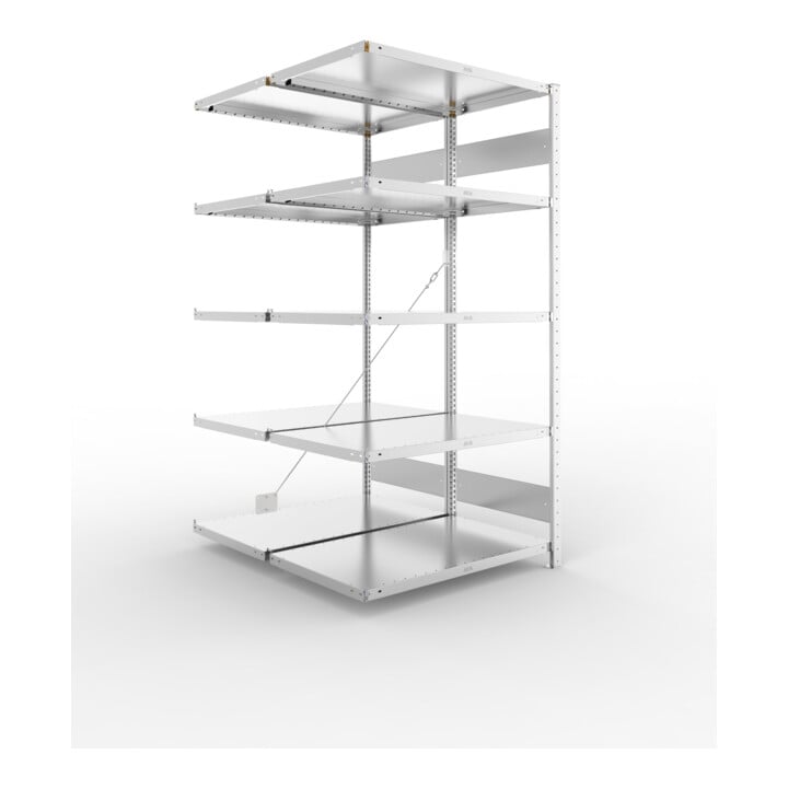 Set S3 CLIP 230 DGR 2000 x 1000 x 600 vzk + S3 CLIP 230 Doppel-Anbauregal