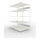 Set S3 CLIP 230 DGR 2000 x 1000 x 800 RAL 7035 + S3 CLIP 230 Doppel-Anbauregal
