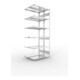 META S3 CLIP230 Doppel-Anbauregal 2500x1000x(400+400) mm (HxBxT) in verzinkt mit 2x6 Böden