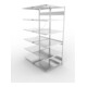 META S3 CLIP230 Doppel-Anbauregal 2500x1000x(800+800) mm (HxBxT) in verzinkt mit 2x6 Böden