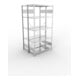 META S3 CLIP230 Doppelregal 2000x1000x(400+400) mm, 2x 5 Böden, 230 Kg Traglast je Boden, verzinkt