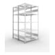 META S3 CLIP230 Doppelregal 2000x1000x(600+600) mm, 2x 5 Böden, 230 Kg Traglast je Boden, verzinkt