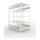 Set S3 CLIP 230 DGR 2000 x 1000 x 800 RAL 7035 + S3 CLIP 230 Doppel-Anbauregal