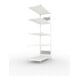 META S3 CLIP230 Fachbodenregal 2000x1000x600 mm, Anbauregal mit 5 Fachböden, beidseitige Bedienung, lichtgrau