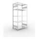 META S3 CLIP230 Fachbodenregal 2000x1000x600 mm, mit 5 Fachböden, beidseitige Bedienung, verzinkt