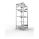 META S3 CLIP230 Fachbodenregal 2000x1000x600 mm, mit 5 Fachböden, beidseitige Bedienung, verzinkt