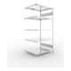 META S3 CLIP230 Fachbodenregal 2000x1000x800 mm, Anbauregal mit 5 Fachböden, beidseitige Bedienung, verzinkt