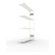 META S3 CLIP230 Fachbodenregal 2000x1300x300 mm, Anbauregal mit 4 Fachböden, beidseitige Bedienung, lichtgrau