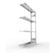 META S3 CLIP230 Fachbodenregal 2000x1300x300 mm, Anbauregal mit 4 Fachböden, beidseitige Bedienung, verzinkt