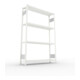 META S3 CLIP230 Fachbodenregal 2000x1300x300 mm, mit 4 Fachböden, beidseitige Bedienung, lichtgrau