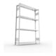 META S3 CLIP230 Fachbodenregal 2000x1300x300 mm, mit 4 Fachböden, beidseitige Bedienung, verzinkt
