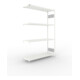 META S3 CLIP230 Fachbodenregal 2000x1300x400 mm, Anbauregal mit 4 Fachböden, beidseitige Bedienung, lichtgrau