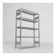 META S3 CLIP230 Fachbodenregal 2000x1300x400 mm (HxBxT), mit 5 Fachböden, 230 Kg Fachlast, verzinkt
