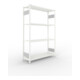 META S3 CLIP230 Fachbodenregal 2000x1300x400 mm, mit 4 Fachböden, beidseitige Bedienung, lichtgrau