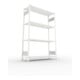 META S3 CLIP230 Fachbodenregal 2000x1300x400 mm, mit 4 Fachböden, beidseitige Bedienung, lichtgrau