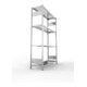 META S3 CLIP230 Fachbodenregal 2000x1300x400 mm, mit 4 Fachböden, beidseitige Bedienung, verzinkt