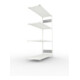 META S3 CLIP230 Fachbodenregal 2000x1300x500 mm, Anbauregal mit 4 Fachböden, beidseitige Bedienung, lichtgrau