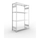 META S3 CLIP230 Fachbodenregal 2000x1300x500 mm, mit 4 Fachböden, beidseitige Bedienung, verzinkt