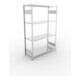 META S3 CLIP230 Fachbodenregal 2000x1300x500 mm, mit 4 Fachböden, beidseitige Bedienung, verzinkt