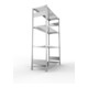 META S3 CLIP230 Fachbodenregal 2000x1300x500 mm, mit 4 Fachböden, beidseitige Bedienung, verzinkt