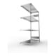 META S3 CLIP230 Fachbodenregal 2000x1300x600 mm, Anbauregal mit 4 Fachböden, beidseitige Bedienung, verzinkt