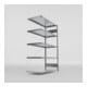 META S3 CLIP230 Fachbodenregal 2000x1300x600 mm (HxBxT), Anbauregal mit 5 Fachböden, 230 Kg Fachlast, verzinkt