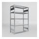 META S3 CLIP230 Fachbodenregal 2000x1300x600 mm (HxBxT), mit 5 Fachböden, 230 Kg Fachlast, verzinkt