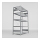 META S3 CLIP230 Fachbodenregal 2000x1300x600 mm (HxBxT), mit 5 Fachböden, 230 Kg Fachlast, verzinkt