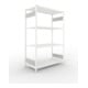META S3 CLIP230 Fachbodenregal 2000x1300x600 mm, mit 4 Fachböden, beidseitige Bedienung, lichtgrau