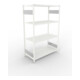META S3 CLIP230 Fachbodenregal 2000x1300x600 mm, mit 4 Fachböden, beidseitige Bedienung, lichtgrau