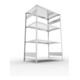 META S3 CLIP230 Fachbodenregal 2000x1300x800 mm, mit 4 Fachböden, beidseitige Bedienung, verzinkt
