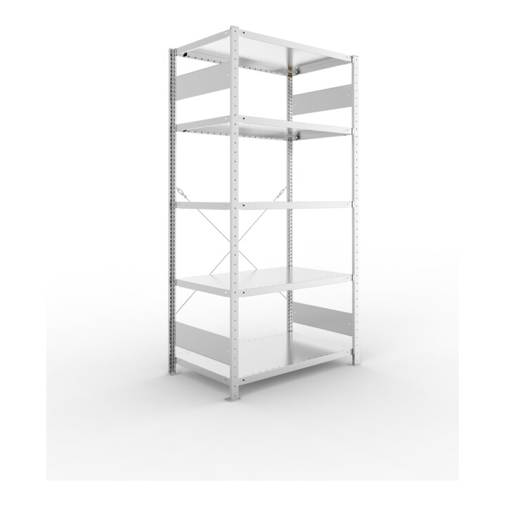 Set Steckregal S3 230 AF 2000x1000x600 mm vzk + Steckregal S3 230 GF 2000x1000x600 mm vzk + Fachboden MS 230 CLIP 1000x600 mm verz.