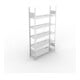 META S3 COMPACT Büroregal 1850x1000x300 mm (HxBxT), mit 5 Böden, 80 Kg Fachlast, verzinkt