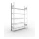META S3 COMPACT Büroregal 1850x1250x300 mm (HxBxT), mit 5 Böden, 80 Kg Fachlast, verzinkt