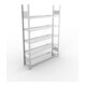 META S3 COMPACT Büroregal 1850x1250x300 mm (HxBxT), mit 5 Böden, 80 Kg Fachlast, verzinkt