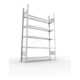 META S3 COMPACT Büroregal 1850x1250x300 mm (HxBxT), mit 5 Böden, 80 Kg Fachlast, verzinkt