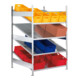 Set Schrägebodenregal Clip S3 80 AR 2000 x 1000 x 1228 vzk + Schrägebodenregal Clip S3 80 GR 2000 x 1000 x 1228 vzk