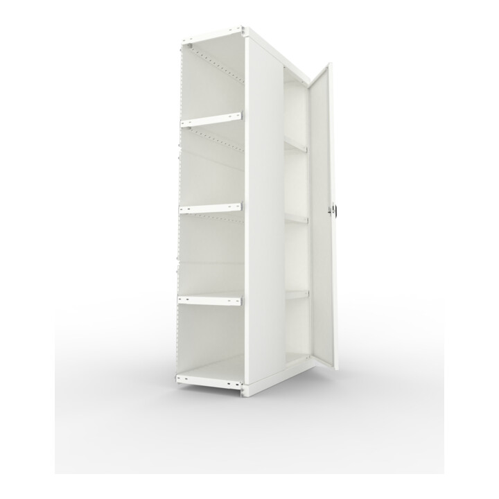 META Schrankmodul CLIP 150 2000 x 1000 x 400 mm RAL 7035 mit 5 Böden