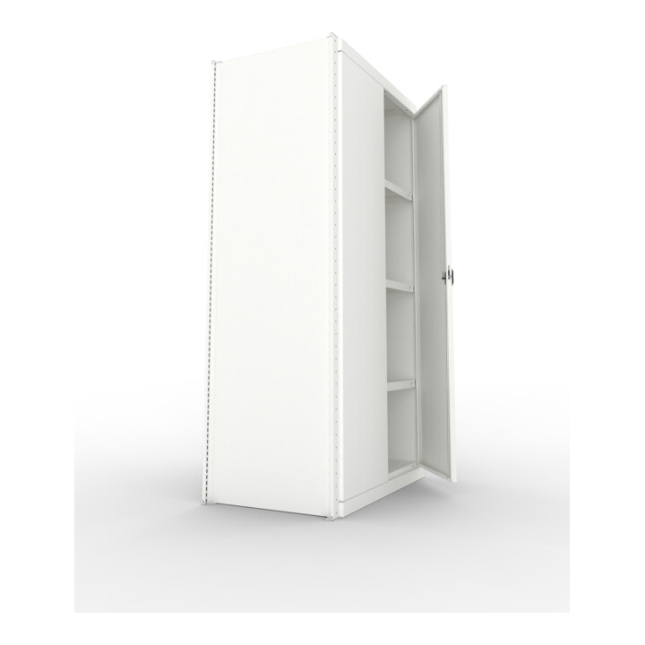 META Schrankmodul CLIP 150 2000 x 1000 x 600 mm RAL 7035 kpl. mit 5 Böden