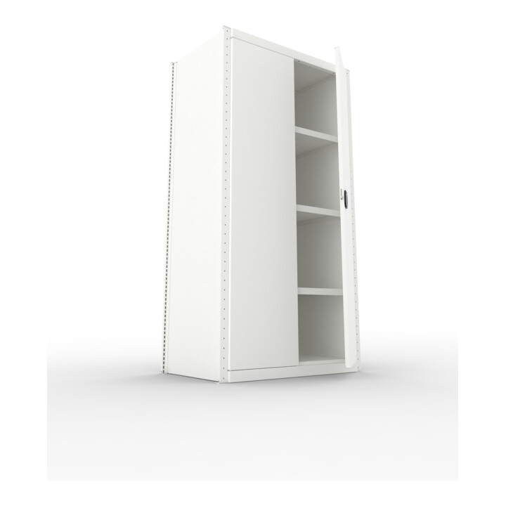 META Schrankmodul CLIP 150 2000 x 1000 x 600 mm RAL 7035 kpl. mit 5 Böden