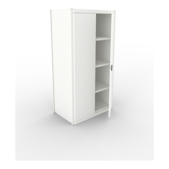 META Schrankmodul CLIP 150 2000 x 1000 x 600 mm RAL 7035 kpl. mit 5 Böden