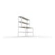 META SPEED-RACK Packtisch mit Ablage 1970/970x2000x400/800 mm, 4 lagerebenen, 400 kg Fachlast, verzinkt