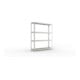 META SPEED-RACK Weitspannregal 1970x1700x400 mm in verzinkt mit 4 Fachebenen und Spanplatten
