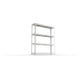 META SPEED-RACK Weitspannregal 1970x1700x400 mm in verzinkt mit 4 Fachebenen und Spanplatten