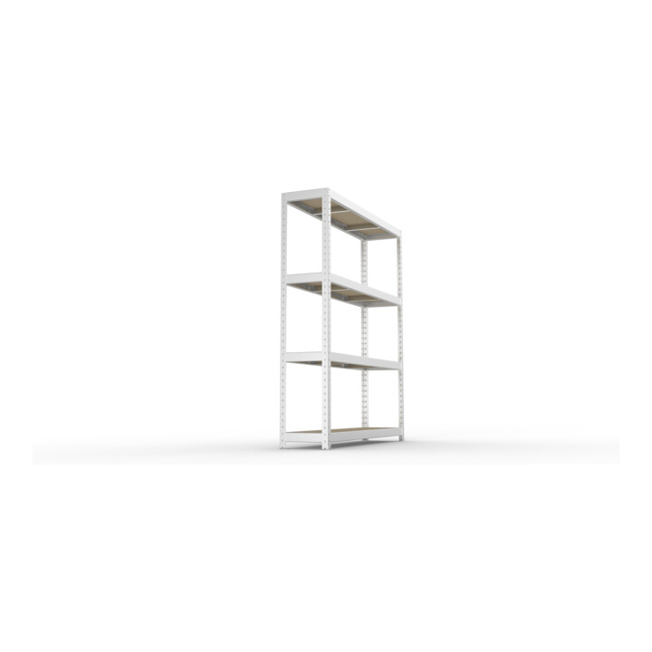 META SPEED-RACK Weitspannregal 1970x1700x400 mm in verzinkt mit 4 Fachebenen und Spanplatten