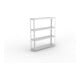 META SPEED-RACK Weitspannregal 1970x1700x400 mm in verzinkt mit 4 Fachebenen und Stahlpaneelen